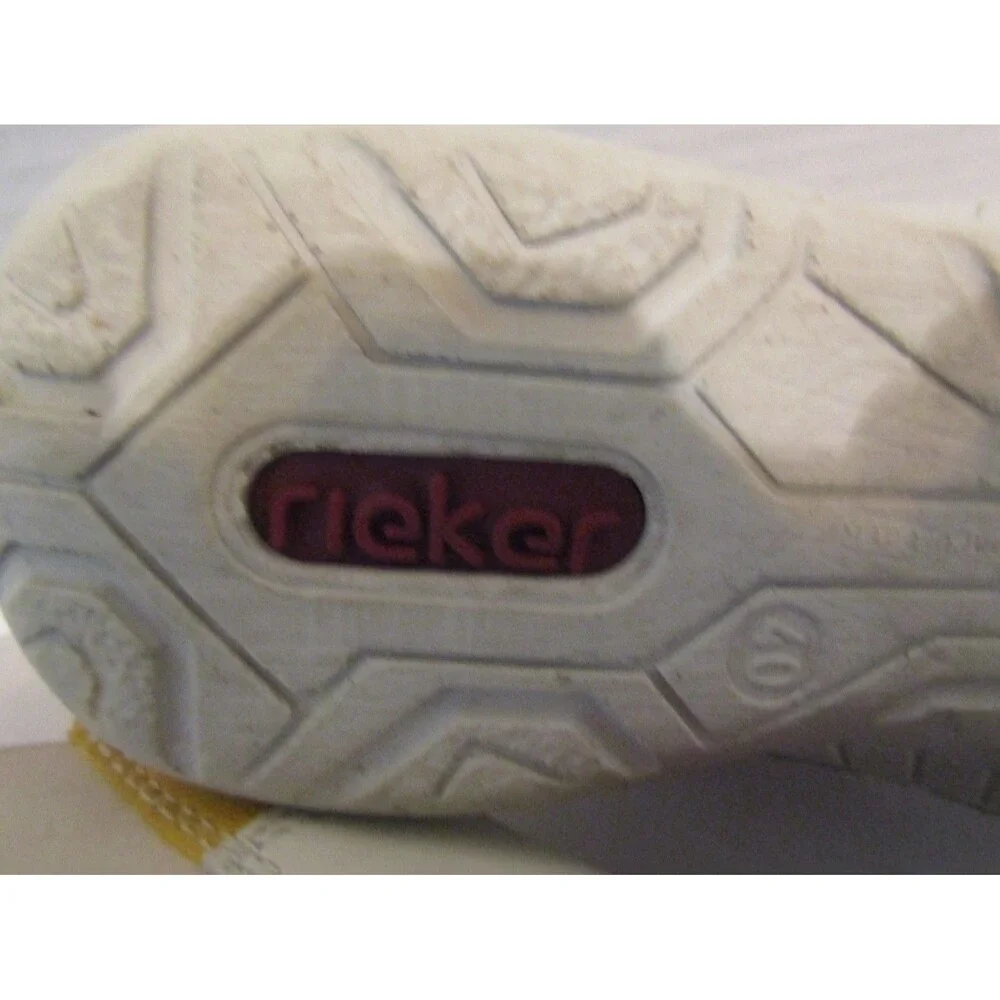 Rieker 52589-14 Womens 40 Multicolor Suede Slip On Comfort Shoes Colorblock